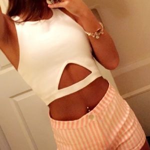 Forever 21 white crop top
